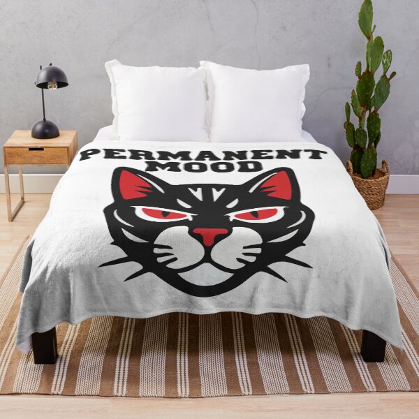 Item preview, Permanent Mood Black Cat Shirt – Funny Grumpy Attitude Cat Meme Design designed and sold by Design-Pro-21.