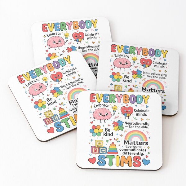 Item preview, Everybody Matters Stims Neurodiversity Autism Acceptance Kindness designed and sold by SofenArt.