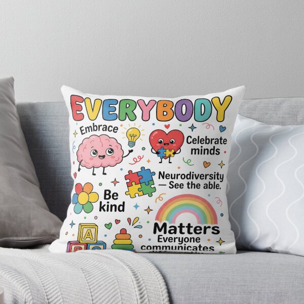 Item preview, Everybody Matters Stims Neurodiversity Autism Acceptance Kindness designed and sold by SofenArt.