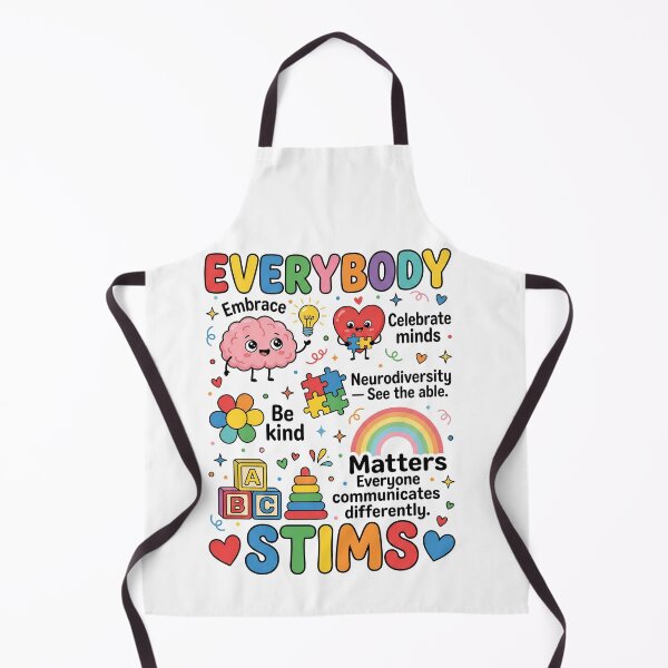 Item preview, Everybody Matters Stims Neurodiversity Autism Acceptance Kindness designed and sold by SofenArt.