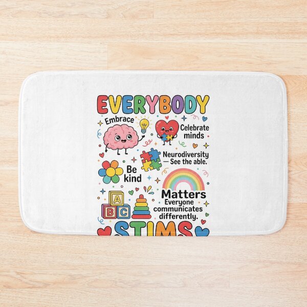 Item preview, Everybody Matters Stims Neurodiversity Autism Acceptance Kindness designed and sold by SofenArt.