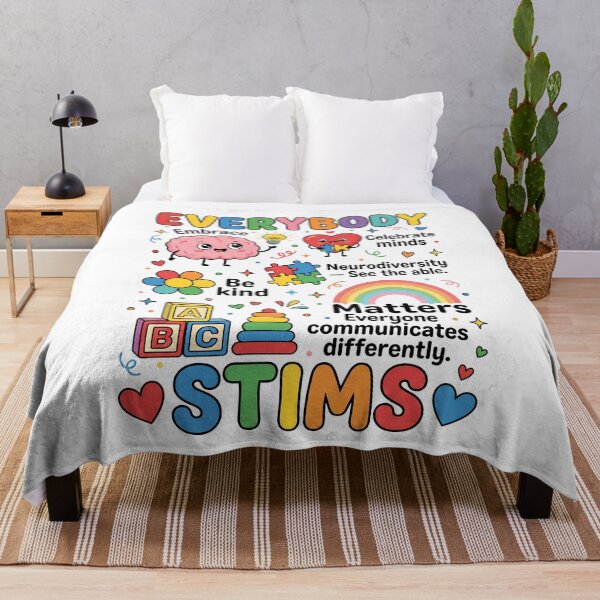 Item preview, Everybody Matters Stims Neurodiversity Autism Acceptance Kindness designed and sold by SofenArt.