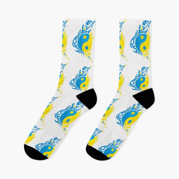Item preview, Ukraine Ying Yang Symbol – Patriotic Harmony & Tribal Spirit designed and sold by VitalusDesignArtV.