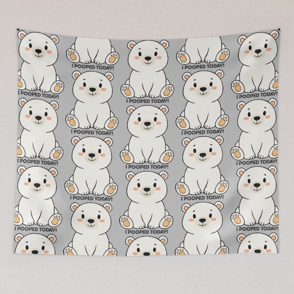 Item preview, I Pooped Today Polar Bear designed and sold by DalePrestonArt.