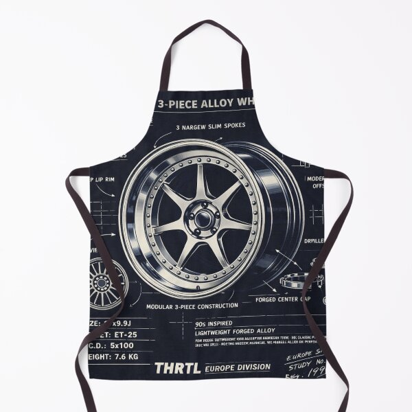 Item preview, 90s Deep Dish 3-Piece Wheel Blueprint – DDC-17 Europe Division Technical Illustration | THRTL Automotive Art designed and sold by ClassicThrottle.