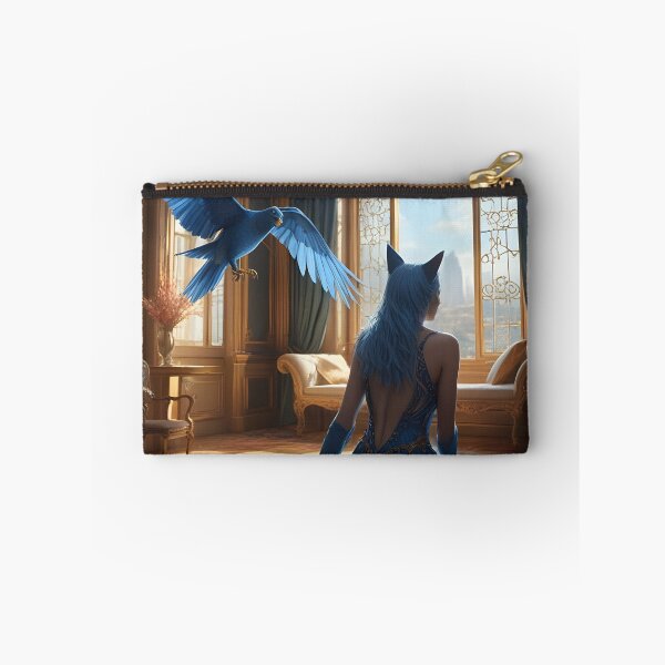 Item preview, A symphony of azure blue and golden shadows designed and sold by KunstGeist.