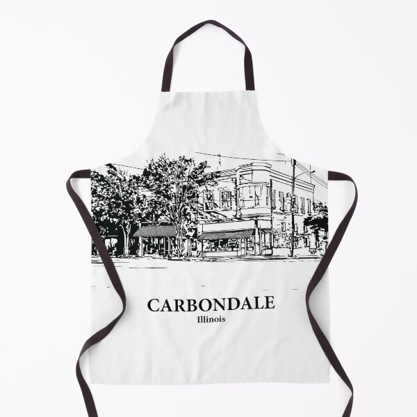 Item preview, Carbondale IL - Ink Cityscape Illustration designed and sold by Lakeric Cityscapes.