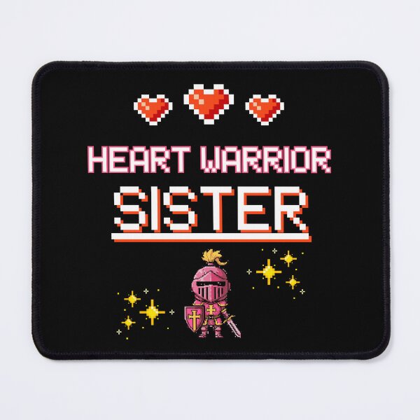 Item preview, Proud Sister of a Heart Warrior Retro Pixel Art CHD Awareness designed and sold by JB-designstudio.