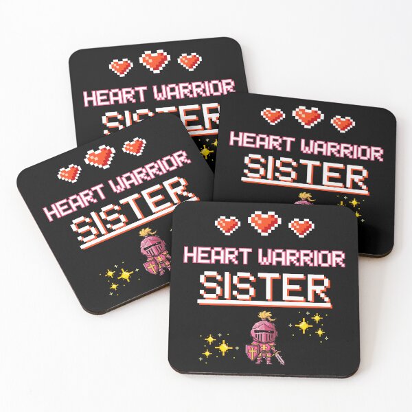Item preview, Proud Sister of a Heart Warrior Retro Pixel Art CHD Awareness designed and sold by JB-designstudio.