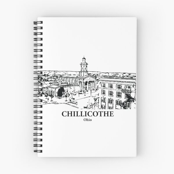 Item preview, Chillicothe OH - Ink Cityscape Illustration designed and sold by Lakeric.