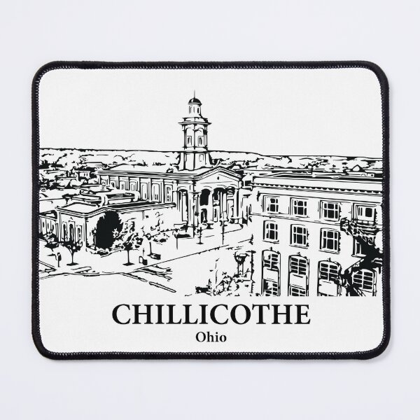 Item preview, Chillicothe OH - Ink Cityscape Illustration designed and sold by Lakeric Cityscapes.