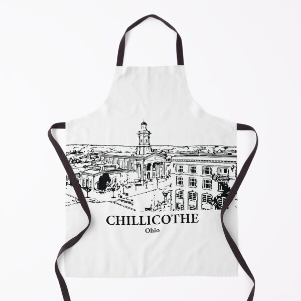 Item preview, Chillicothe OH - Ink Cityscape Illustration designed and sold by Lakeric Cityscapes.