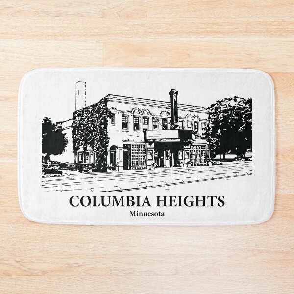 Item preview, Columbia Heights MN - Ink Cityscape Illustration designed and sold by Lakeric Cityscapes.