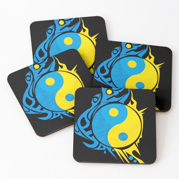 Item preview,  Ukraine Ying Yang Symbol – Patriotic Harmony & Tribal Spirit black edition designed and sold by VitalusDesignArtV.