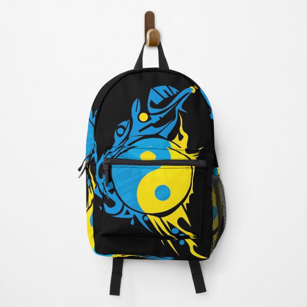 Item preview, Ukraine Ying Yang Symbol – Patriotic Harmony & Tribal Spirit black edition designed and sold by VitalusDesignArtV.