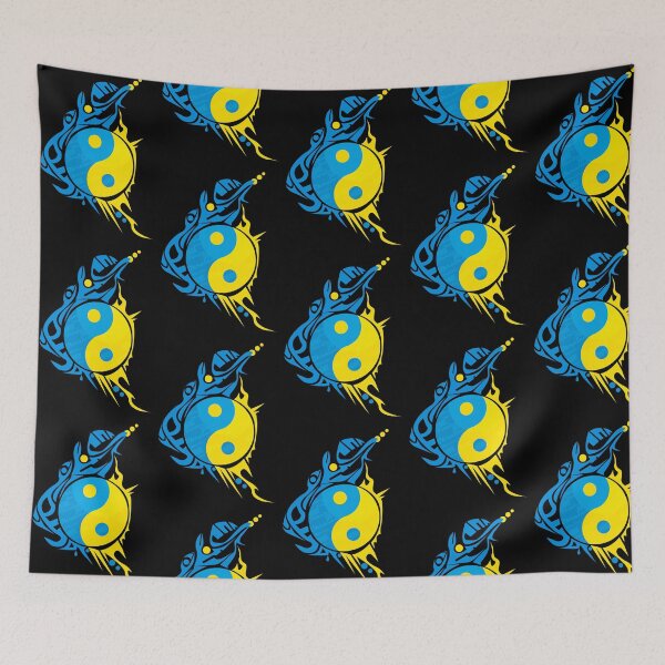 Item preview,  Ukraine Ying Yang Symbol – Patriotic Harmony & Tribal Spirit black edition designed and sold by VitalusDesignArtV.