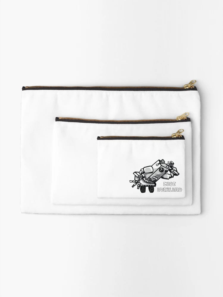 Thumbnail 2 of 4, Zipper Pouch, Robot Engineer Code Overload designed and sold by LADGraphics.