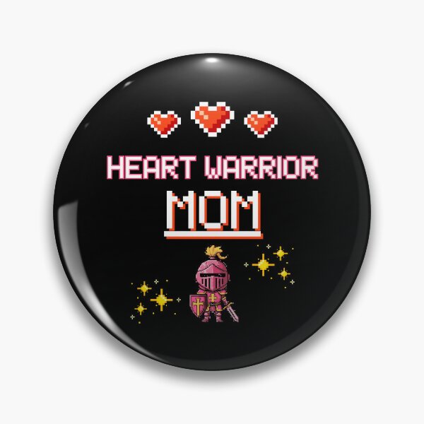 Item preview, Proud Mom of a Heart Warrior Retro Pixel Art CHD Awareness designed and sold by JB-designstudio.