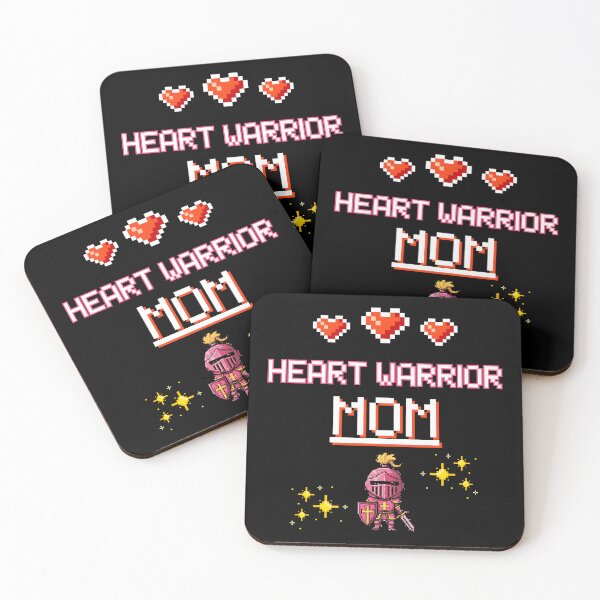 Item preview, Proud Mom of a Heart Warrior Retro Pixel Art CHD Awareness designed and sold by JB-designstudio.