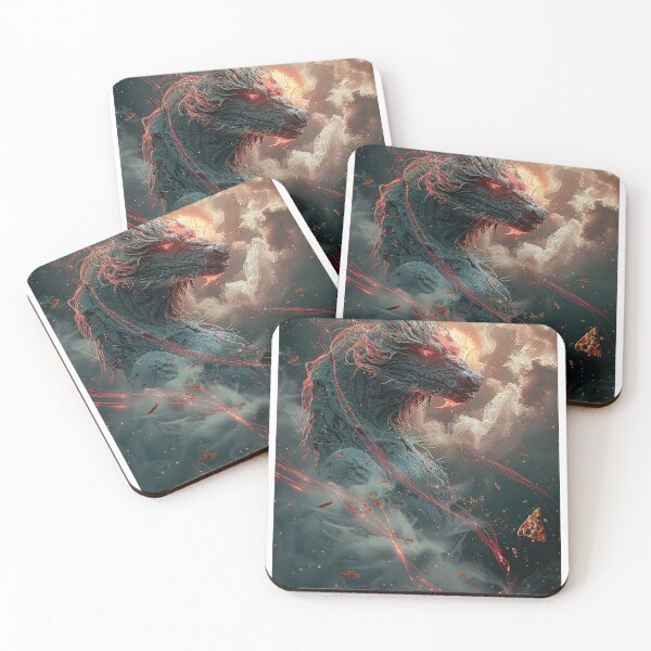Item preview, Infernal Pizza Dragon – Dark Fantasy Surreal Beast Art designed and sold by Grafititee.