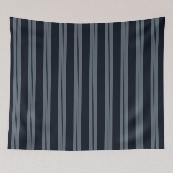 Item preview, Natural Stripe Studio Vertical Stripes Cool Calm Midnight Slate designed and sold by Kreativa1.