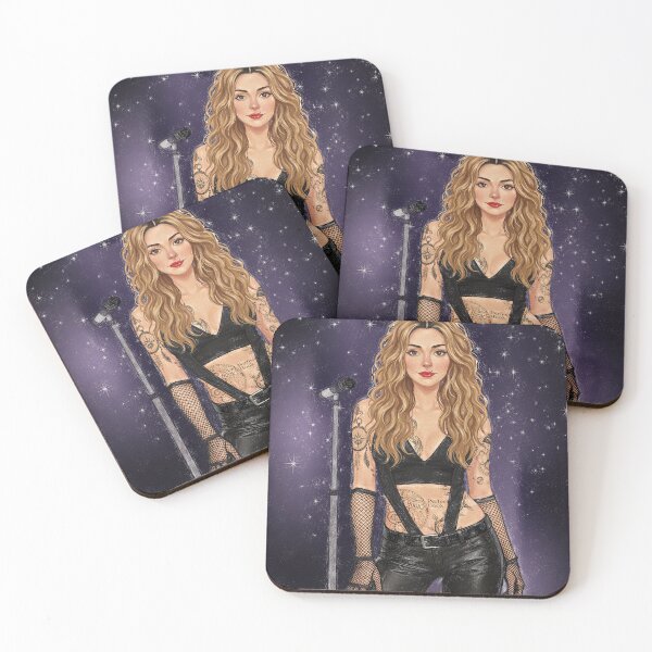 Item preview, Edgy Rockstar Muse with Celestial Tattoos & Retro Aesthetic designed and sold by Hen-C-Art.