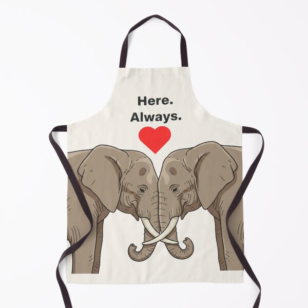 Item preview, Here Always Elephant Hoodie: Minimalist Savanna Love Gift designed and sold by SavannaStrikes.