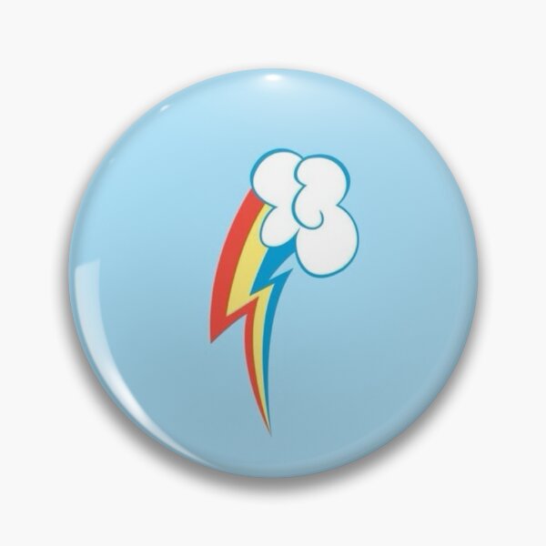 Item preview, Rainbow dash cutie mark pin  designed and sold by aprilapricott.