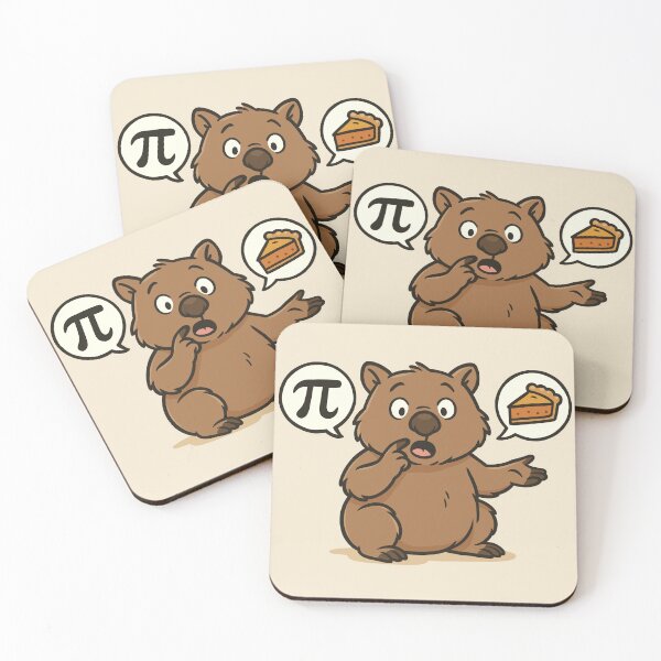 Item preview, Pi Day Wombat designed and sold by Ghost on Toast.