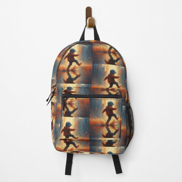 Artikelvorschau, Kunstwerk: Kind im roten Hoodie in einer Pfütze entworfen und verkauft von NivyasArtistry.