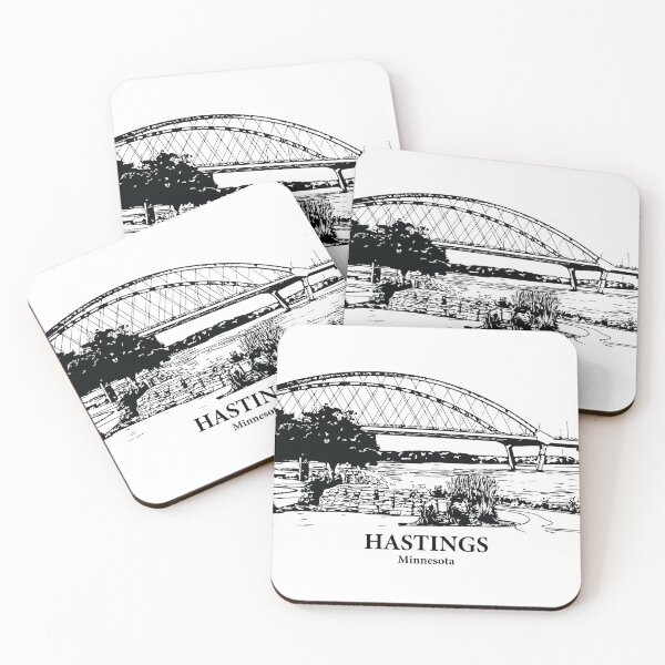 Item preview, Hastings MN - Ink Cityscape Illustration designed and sold by Lakeric Cityscapes.