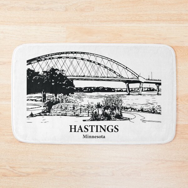Item preview, Hastings MN - Ink Cityscape Illustration designed and sold by Lakeric Cityscapes.