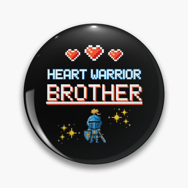 Item preview, Proud Brother of a Heart Warrior Retro Pixel Art CHD Awareness designed and sold by JB-designstudio.