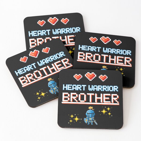 Item preview, Proud Brother of a Heart Warrior Retro Pixel Art CHD Awareness designed and sold by JB-designstudio.