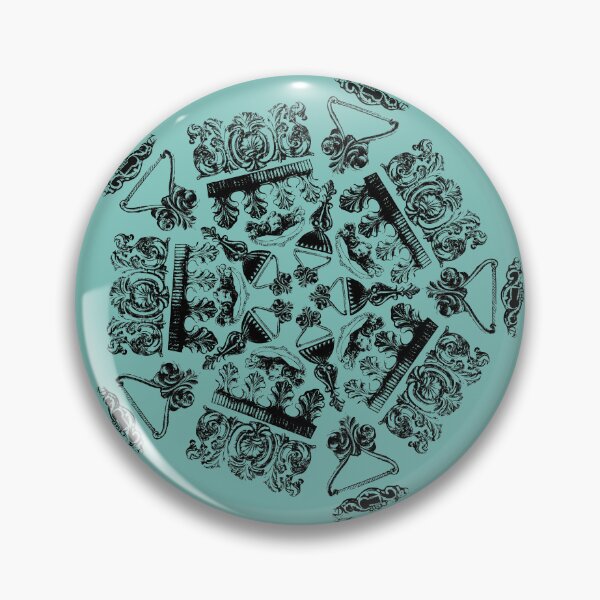 Item preview, Furniture Embellishment Pentagon on Teal designed and sold by Digitalmyth's Designs.
