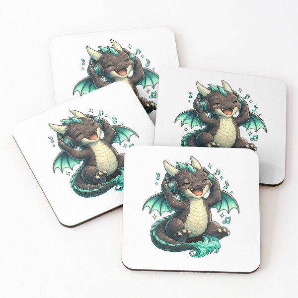 Item preview, Cute Music Lover Dragon designed and sold by Hatchling Hollow.