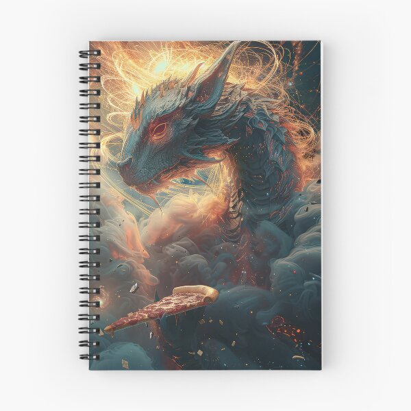 Item preview, Infernal Pizza Dragon – Dark Fantasy Surreal Beast Art designed and sold by Grafititee.