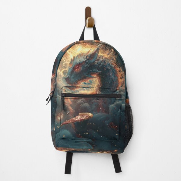 Item preview, Infernal Pizza Dragon – Dark Fantasy Surreal Beast Art designed and sold by Grafititee.