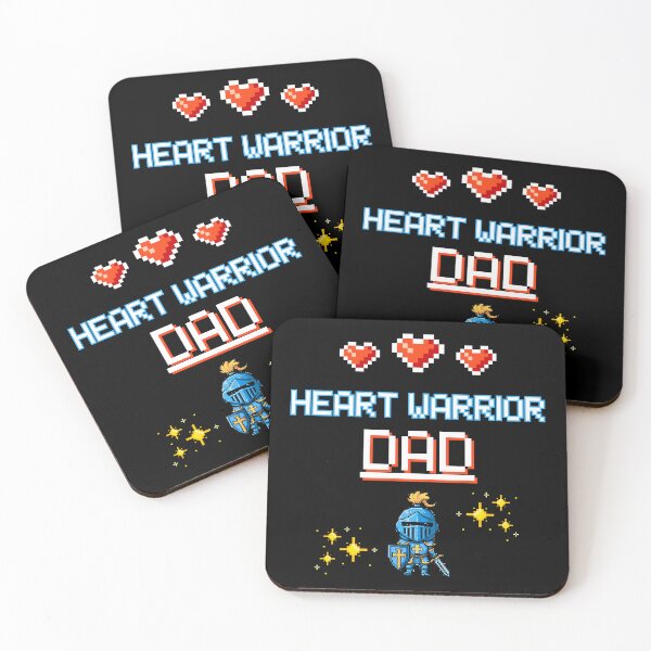 Item preview, Proud Dad of a Heart Warrior Retro Pixel Art CHD Awareness designed and sold by JB-designstudio.