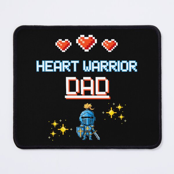 Item preview, Proud Dad of a Heart Warrior Retro Pixel Art CHD Awareness designed and sold by JB-designstudio.