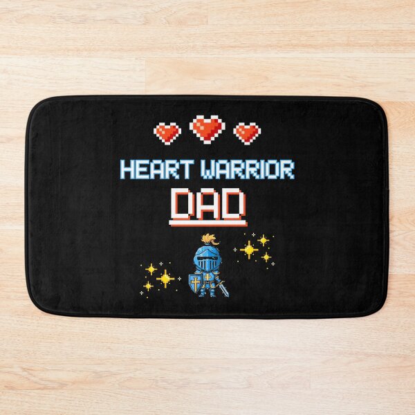 Item preview, Proud Dad of a Heart Warrior Retro Pixel Art CHD Awareness designed and sold by JB-designstudio.
