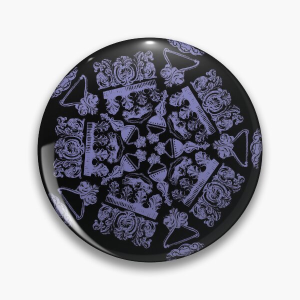Item preview, Embellishment Pentagon Purple on Black designed and sold by Digitalmyth's Designs.
