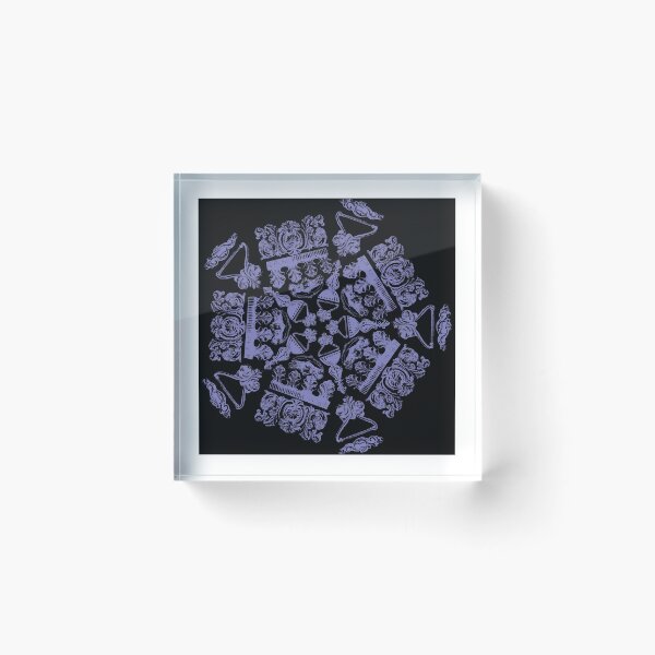 Item preview, Embellishment Pentagon Purple on Black designed and sold by Digitalmyth's Designs.