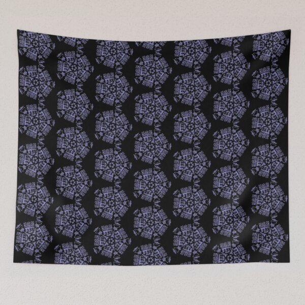 Item preview, Embellishment Pentagon Purple on Black designed and sold by Digitalmyth's Designs.