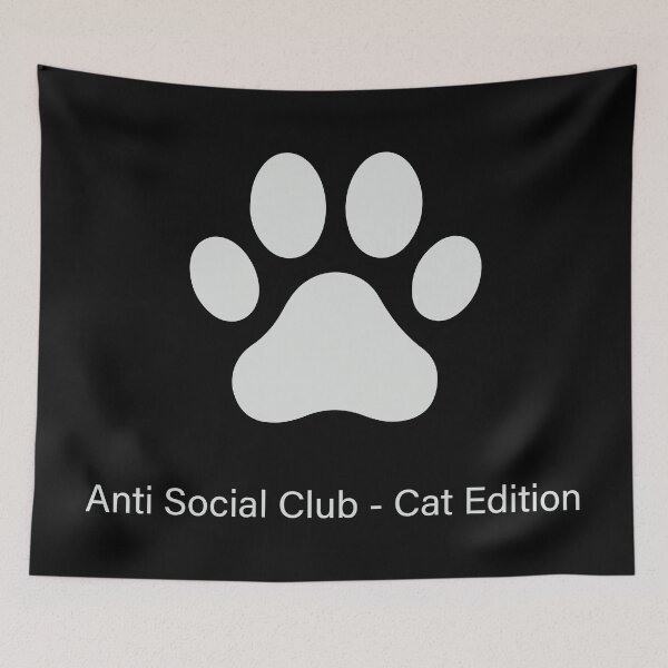 Item preview, Antisocial Cat Paw Shirt – Minimal Urban Streetwear Cat Aesthetic Design designed and sold by Design-Pro-21.