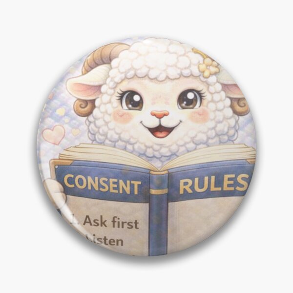 Item preview, Consent Reminder Sheep | Consent Rules CareSheep Parody (Sheepism) designed and sold by Thpoar.