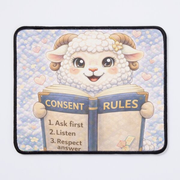Item preview, Consent Reminder Sheep | Consent Rules CareSheep Parody (Sheepism) designed and sold by Thpoar.