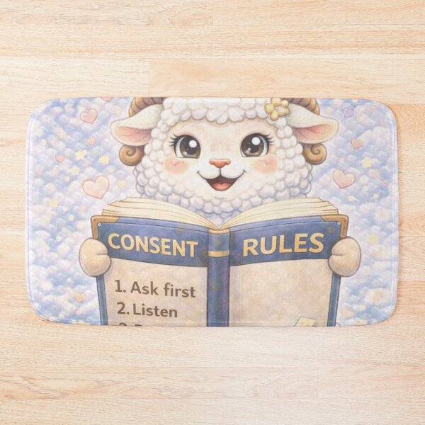 Item preview, Consent Reminder Sheep | Consent Rules CareSheep Parody (Sheepism) designed and sold by Thpoar.