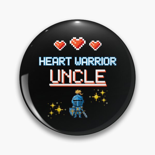 Item preview, Proud Uncle of a Heart Warrior Retro Pixel Art CHD Awareness designed and sold by JB-designstudio.