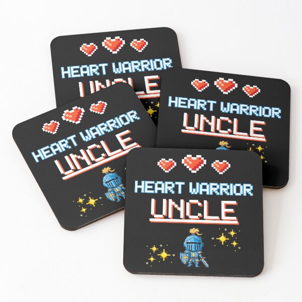 Item preview, Proud Uncle of a Heart Warrior Retro Pixel Art CHD Awareness designed and sold by JB-designstudio.